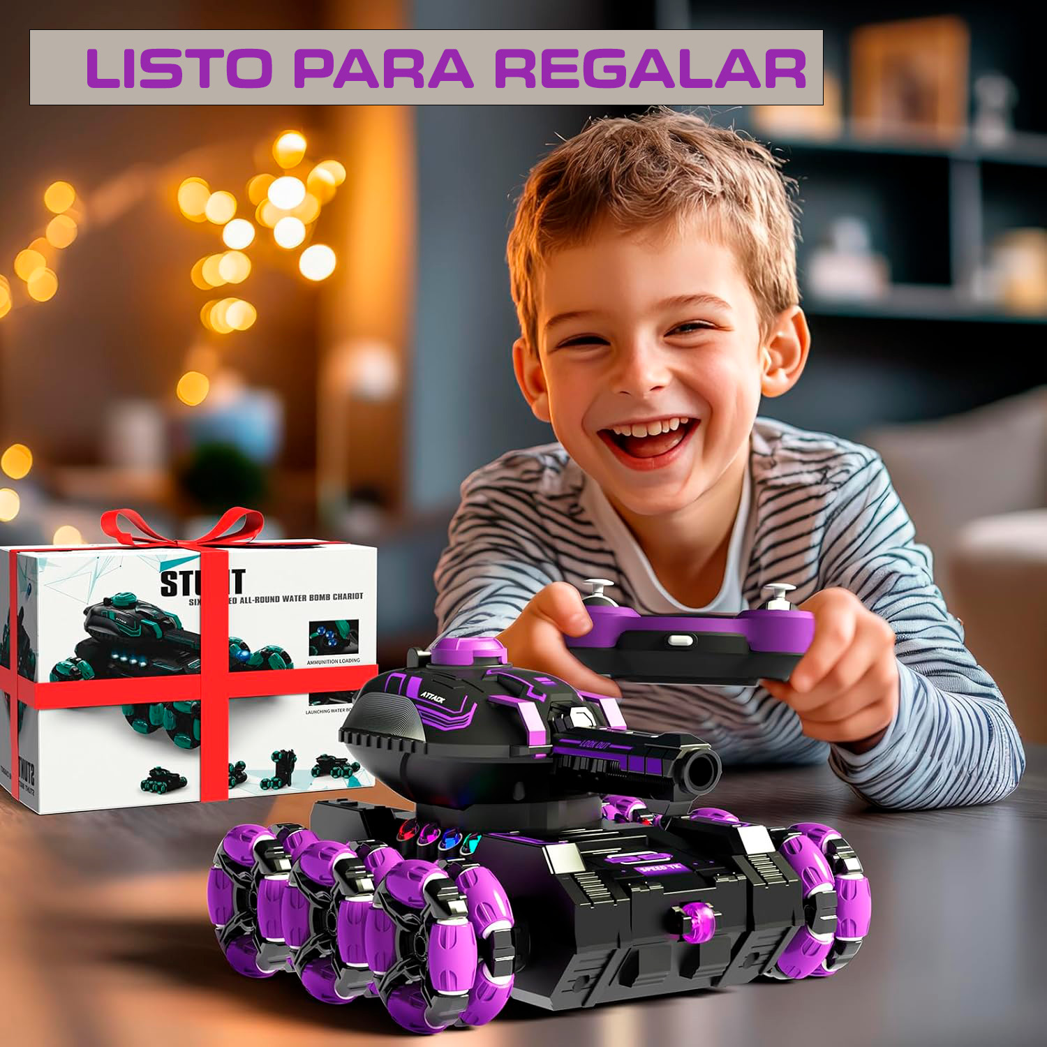 TANQUE ACROBATICO VIOLETA CON 1000 BALAS - Image 5