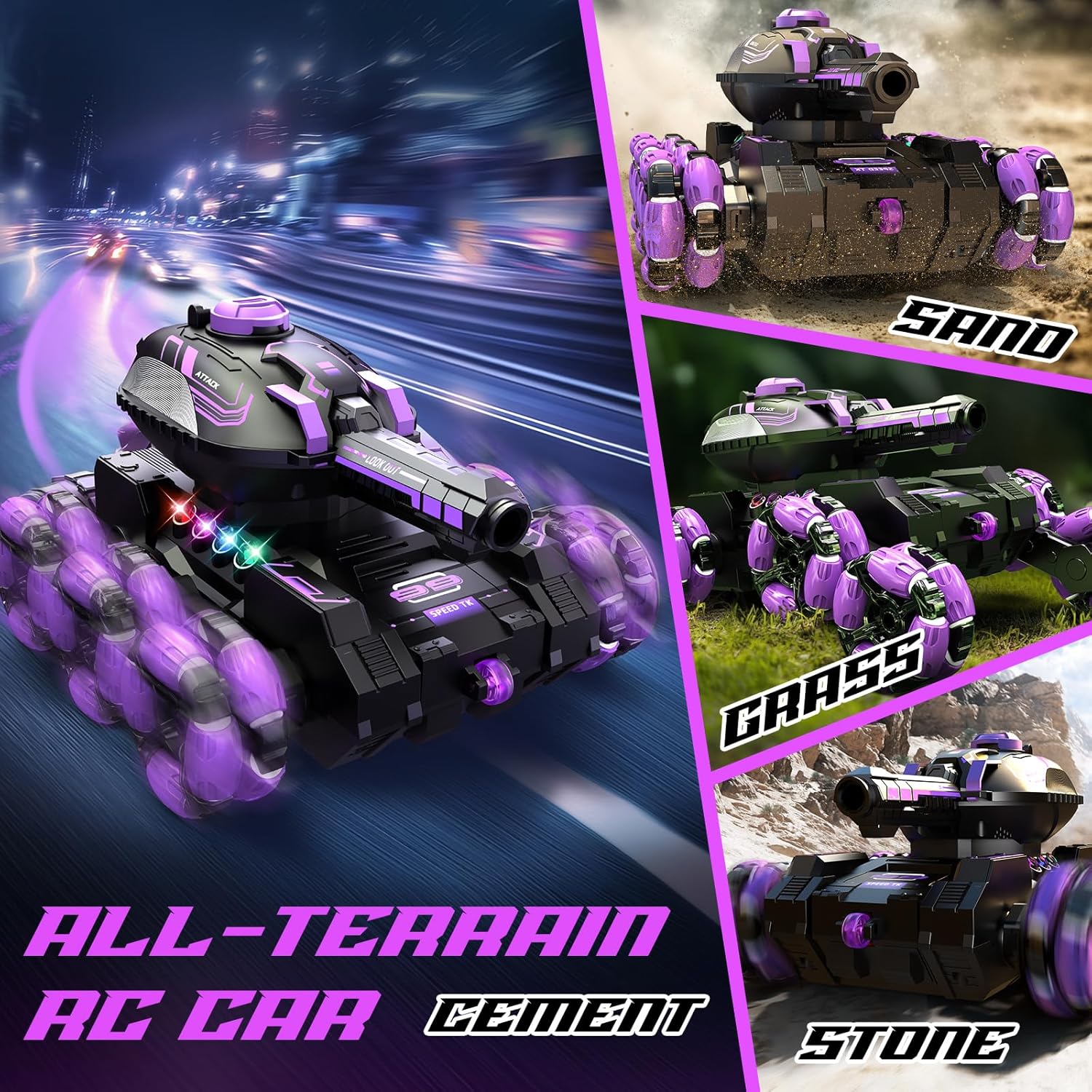 TANQUE ACROBATICO VIOLETA CON 1000 BALAS - Image 6