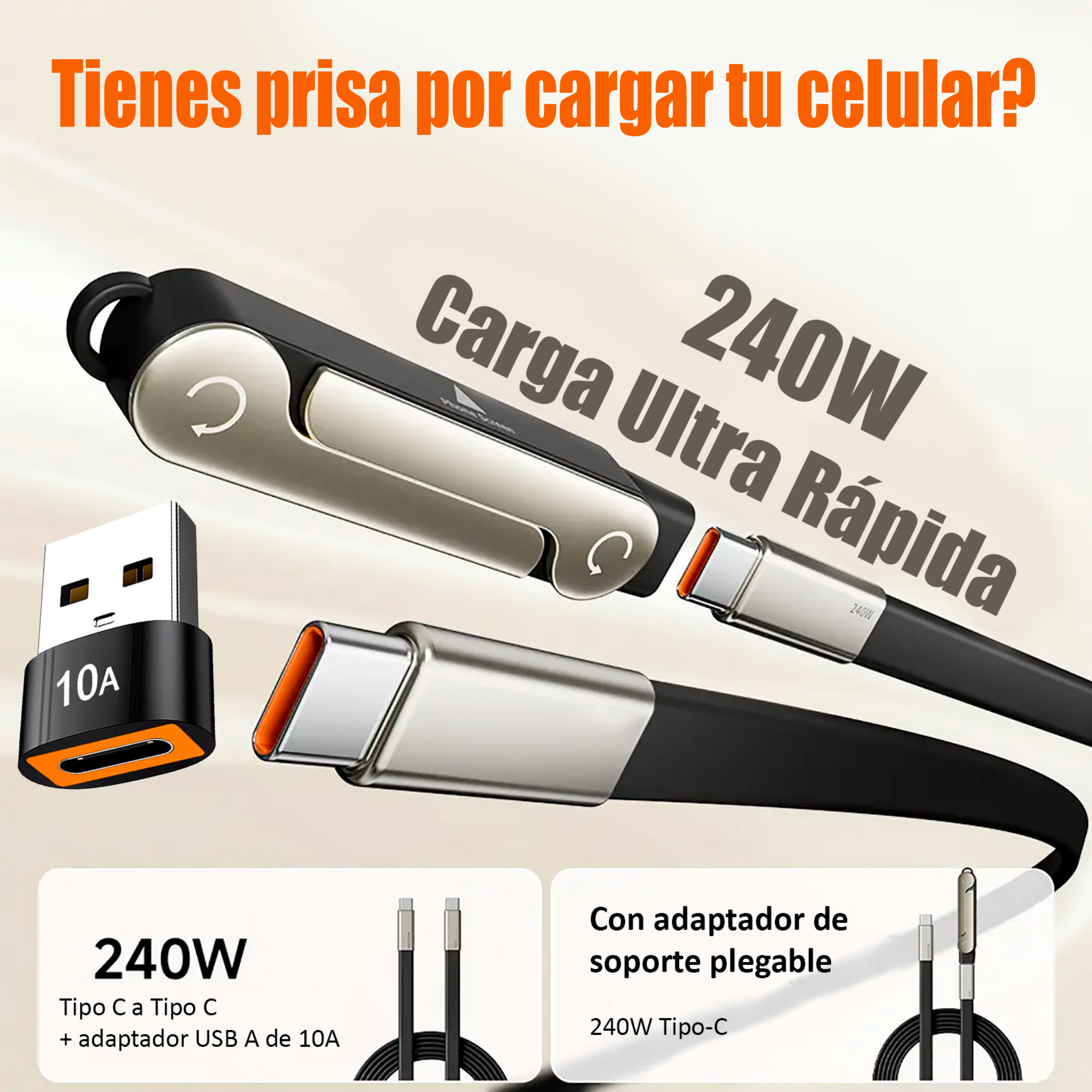 KIT CARGADOR+SOPORTE PLEGABLE+ADAPTADOR - Image 5