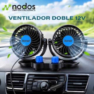 Ventilador Doble P/vehículo 12 V